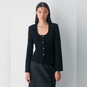 Babaton Elm Jacket-Sway crepe (black)